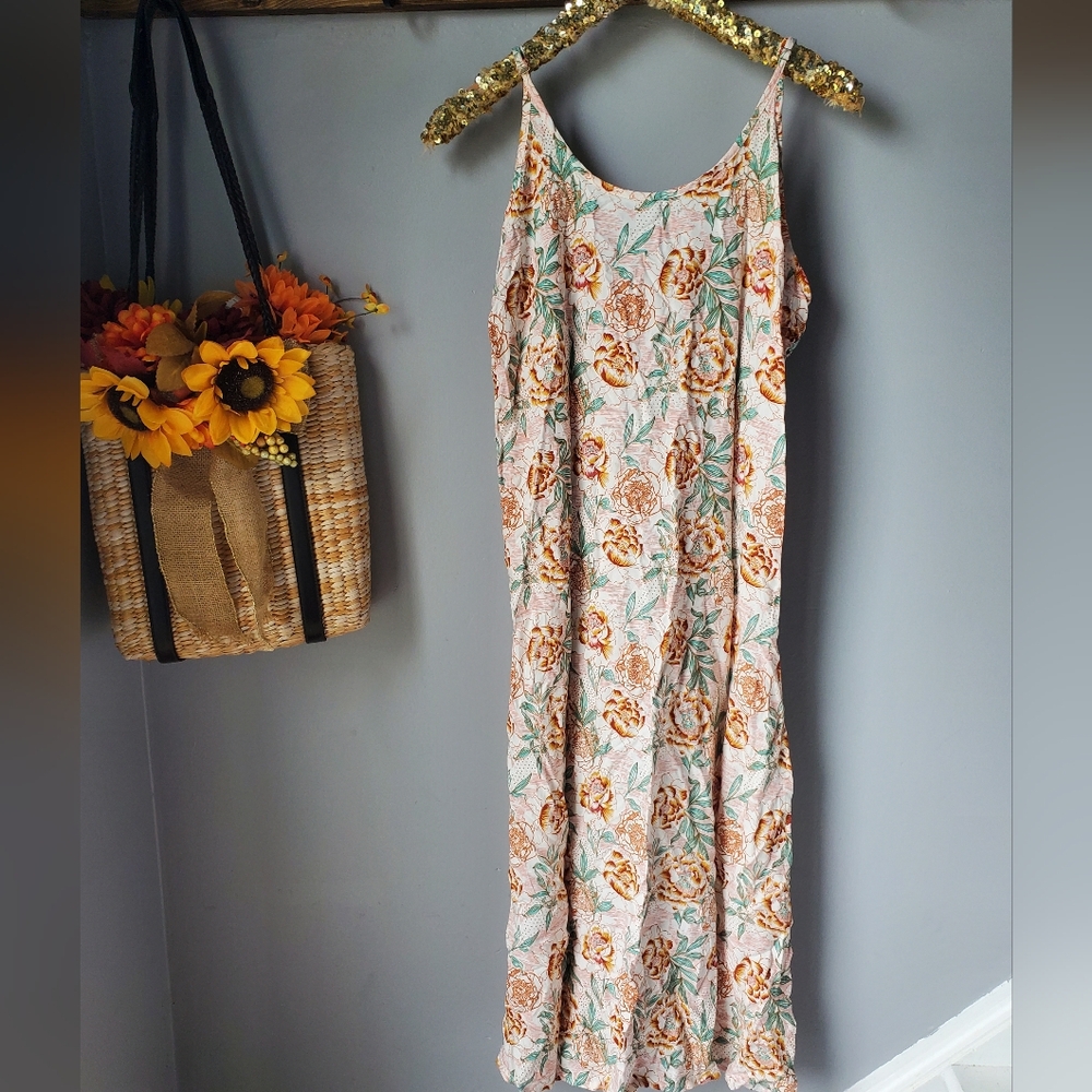 World Market Floral Maxi Dress S/M